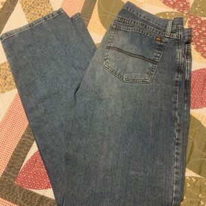 Wrangler 20X Blue and Tan Jeans